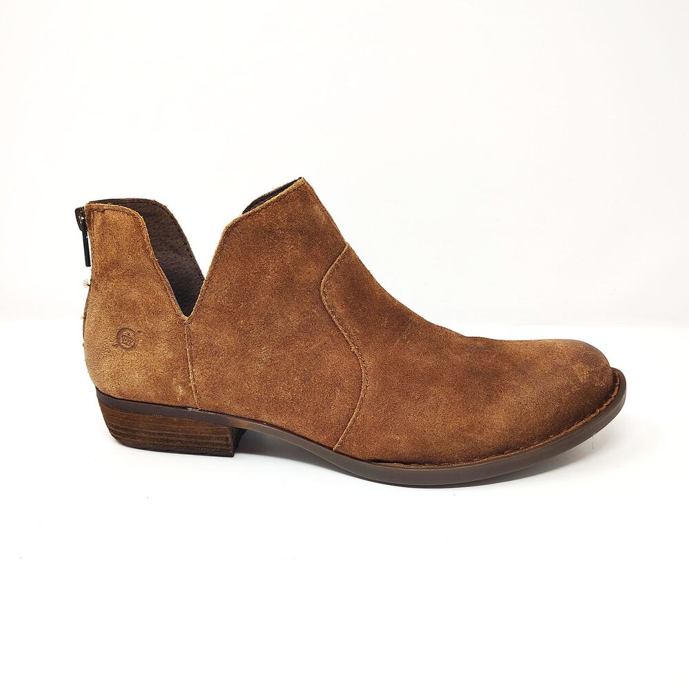 New Born Shoes Womens 11 Kerri Boots Brown Leather Distressed Ankle Boho Western - Picture 3 of 10